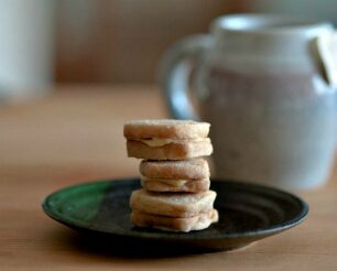 lemon shortbread sandwich cookies