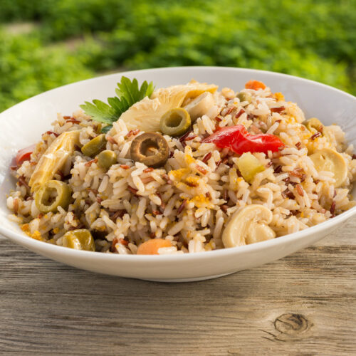 Healthy Mediterranean Brown Rice Recipe.