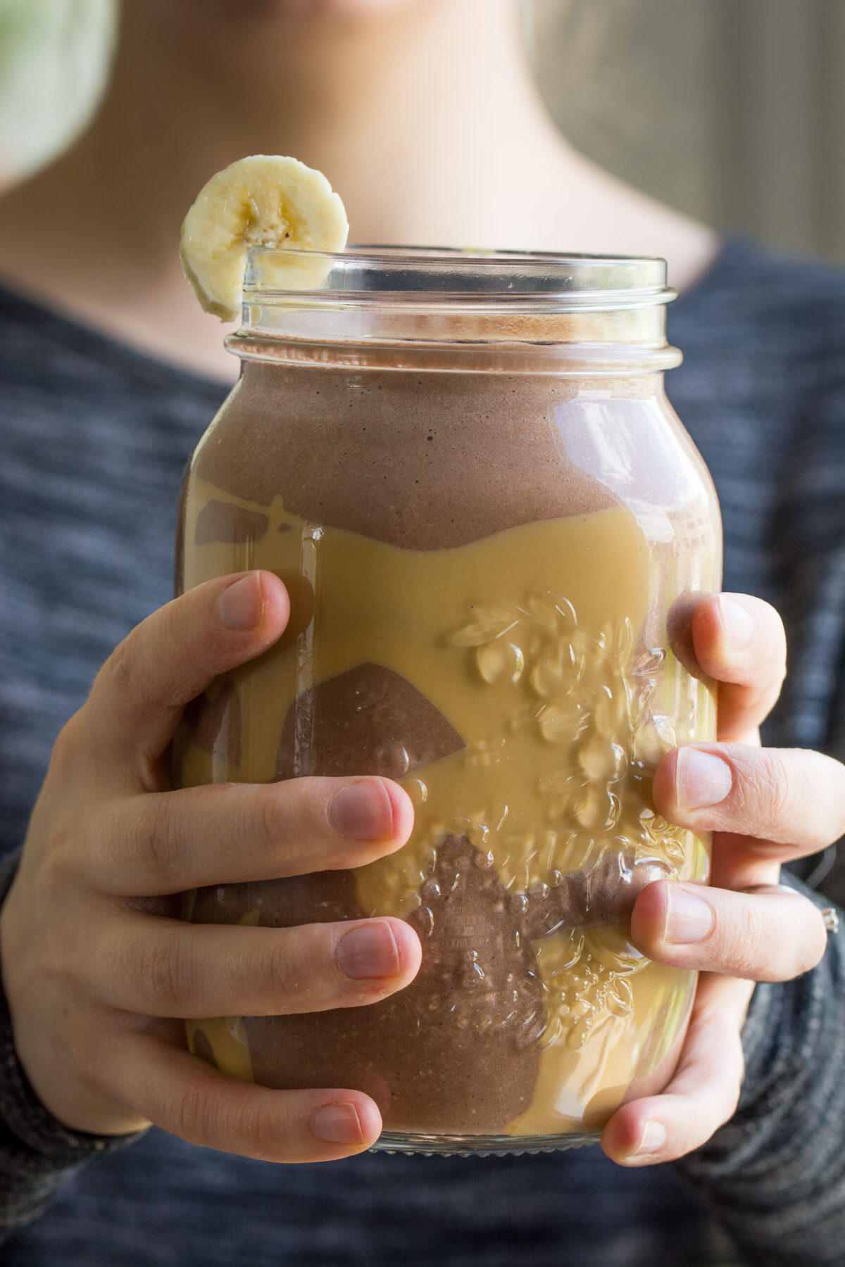 This peanut butter banana chocolate smoothie is more like a dessert than a breakfast... but it's actually healthy!! Why not start your day in the most FUN way possible, with this super easy, delicious smoothie!