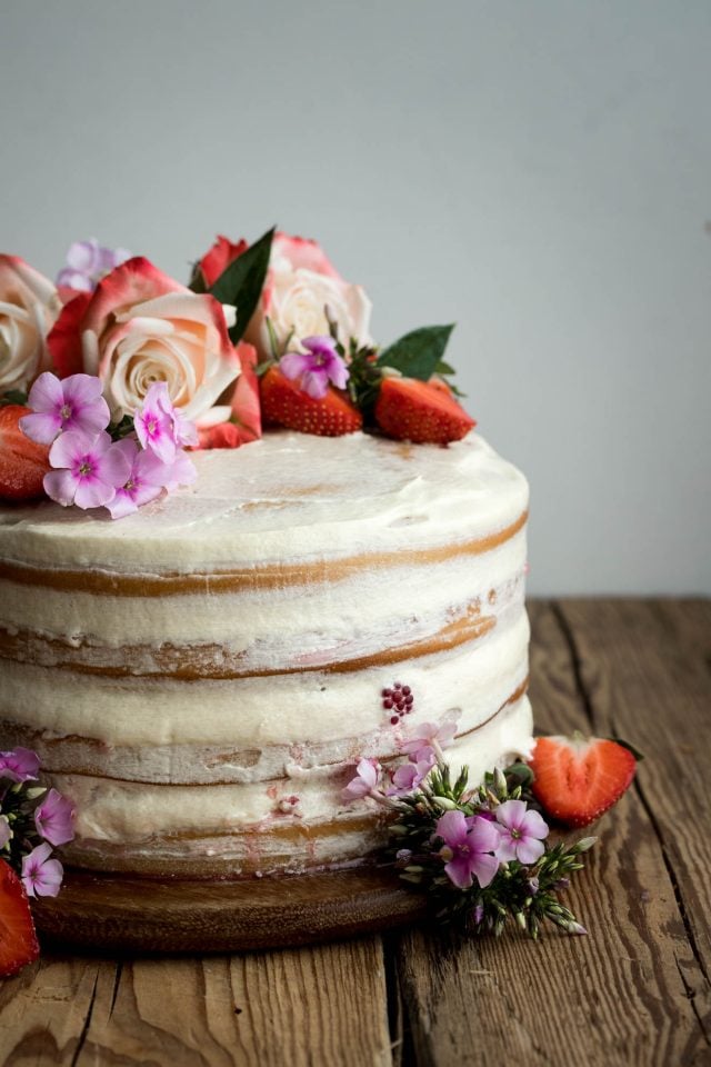 Vegan Vanilla and Berry Layer Cake