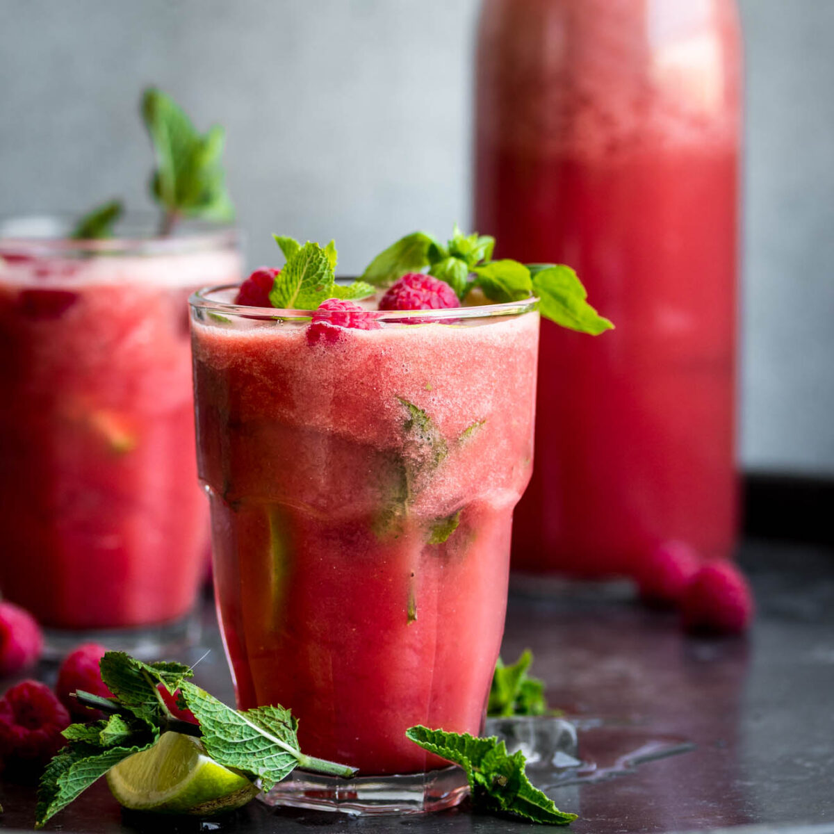 Watermelon Basil Cooler. A cool, refreshing summer drink that takes 10 minutes to make!