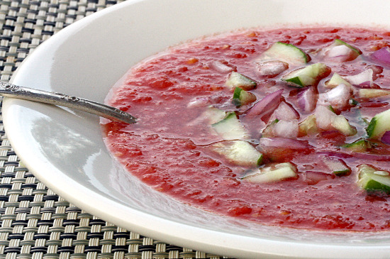 Watermelon gazpacho